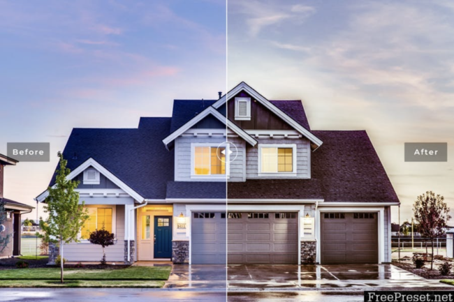 edit real estate exterior photos with lightroom