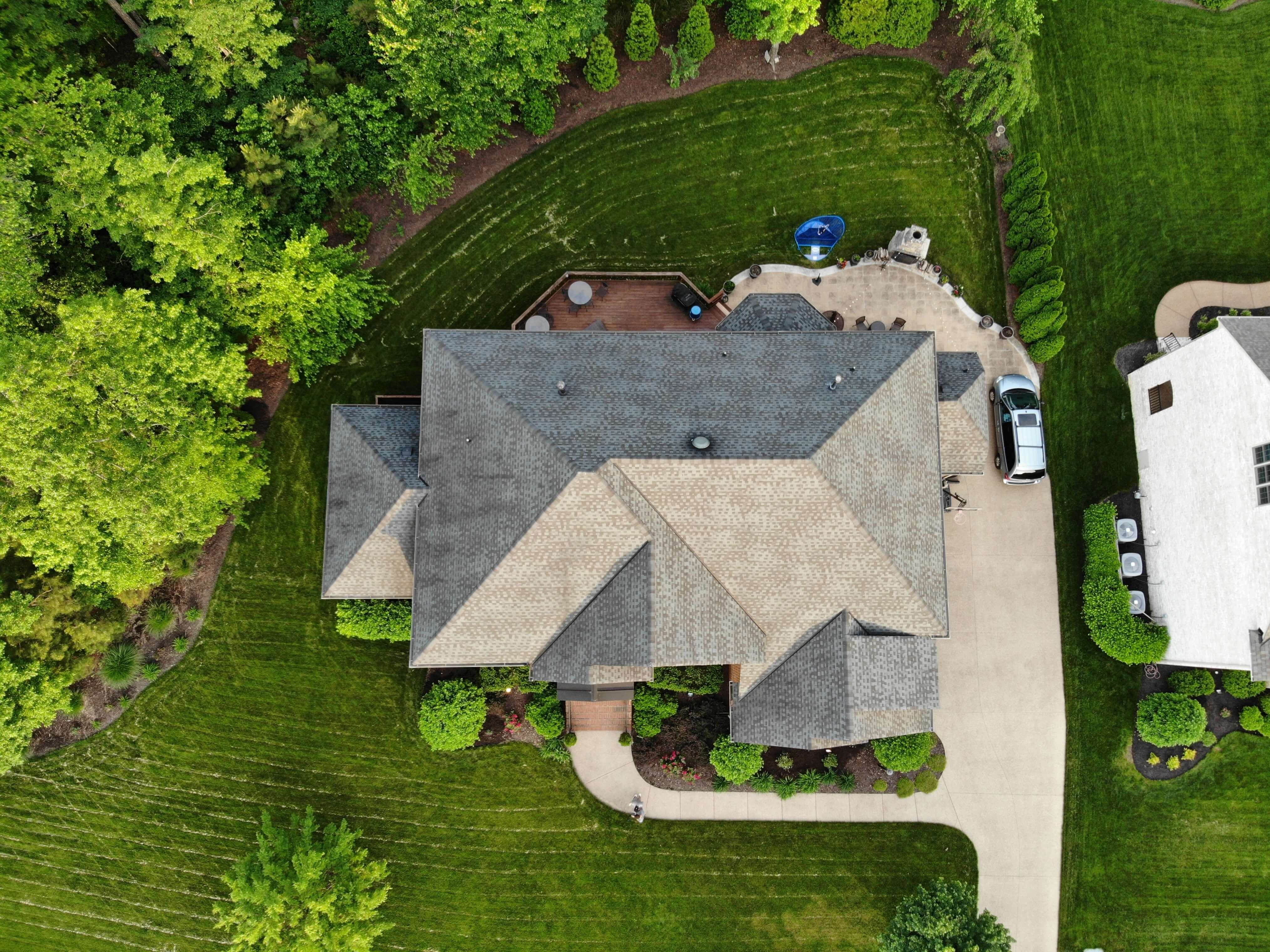 drone real estate shot
