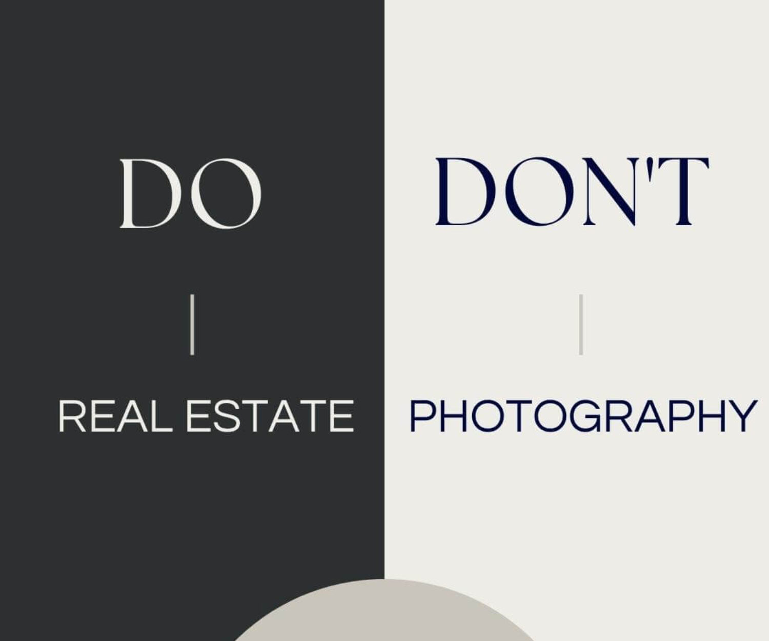 do’s and don’ts of real estate photography